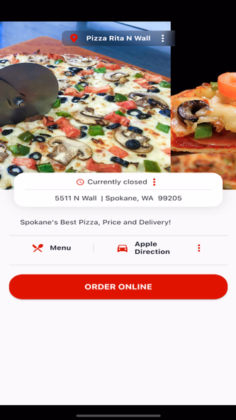 Pizza Rita Spokane Screenshot 1 - AppWisp.com Pizza Rita Spokane Screenshot 1 - AppWisp.com
