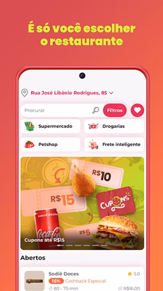 Robin Food -Delivery de Comida Screenshot 2 - AppWisp.com Robin Food -Delivery de Comida Screenshot 2 - AppWisp.com