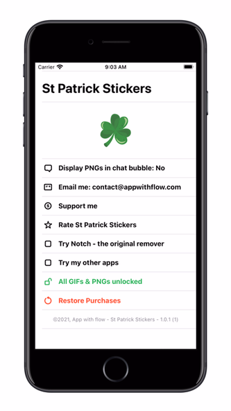 St Patrick - GIFs & Stickers Screenshot 1 - AppWisp.com St Patrick - GIFs & Stickers Screenshot 1 - AppWisp.com