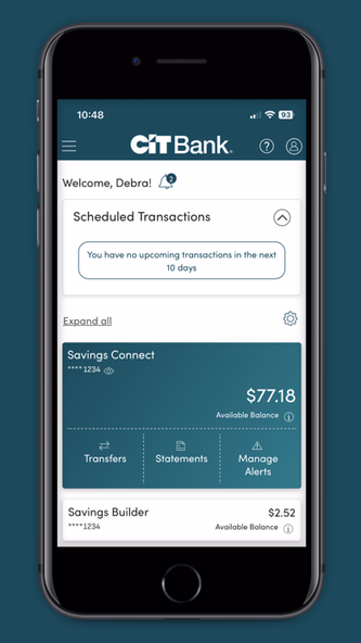 CIT Bank Screenshot 2 - AppWisp.com CIT Bank Screenshot 2 - AppWisp.com