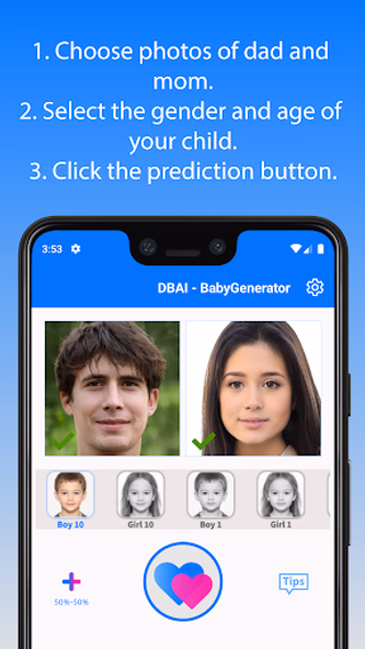 BabyGenerator Guess baby face Screenshot 4 - AppWisp.com BabyGenerator Guess baby face Screenshot 4 - AppWisp.com