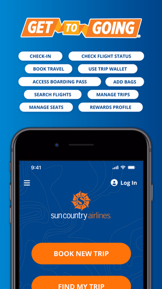 Sun Country Airlines Screenshot 1 - AppWisp.com Sun Country Airlines Screenshot 1 - AppWisp.com