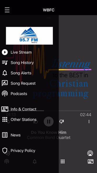 Mountain Gospel Radio Screenshot 3 - AppWisp.com Mountain Gospel Radio Screenshot 3 - AppWisp.com