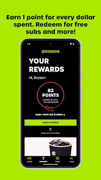 Quiznos Toasty Points Screenshot 2 - AppWisp.com Quiznos Toasty Points Screenshot 2 - AppWisp.com