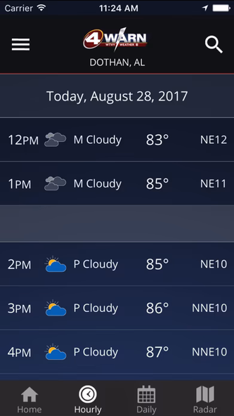 WTVY-TV 4Warn Weather Screenshot 2 - AppWisp.com WTVY-TV 4Warn Weather Screenshot 2 - AppWisp.com