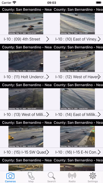 Live Traffic Cameras in CA Screenshot 2 - AppWisp.com Live Traffic Cameras in CA Screenshot 2 - AppWisp.com