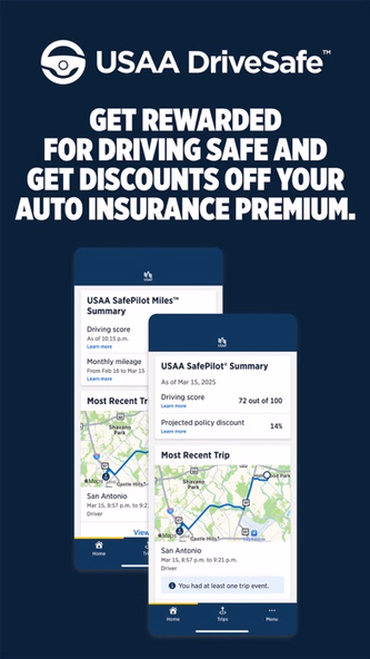 USAA DriveSafe Screenshot 1 - AppWisp.com USAA DriveSafe Screenshot 1 - AppWisp.com