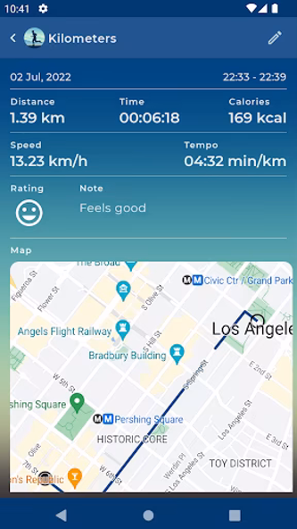 Kilometers: GPS Track Walk Run Screenshot 4 - AppWisp.com Kilometers: GPS Track Walk Run Screenshot 4 - AppWisp.com