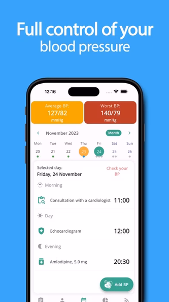 MyBP - Blood Pressure App Screenshot 2 - AppWisp.com MyBP - Blood Pressure App Screenshot 2 - AppWisp.com