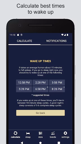 Sleep Calculator Screenshot 3 - AppWisp.com Sleep Calculator Screenshot 3 - AppWisp.com