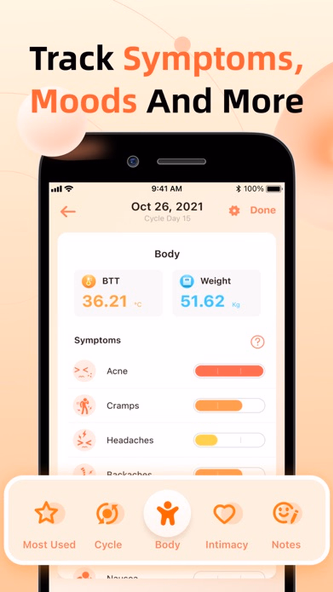 Period Tracker: Monthly Cycles Screenshot 4 - AppWisp.com Period Tracker: Monthly Cycles Screenshot 4 - AppWisp.com