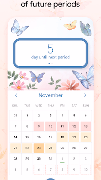 Period Tracker & Ovulation Screenshot 1 - AppWisp.com Period Tracker & Ovulation Screenshot 1 - AppWisp.com