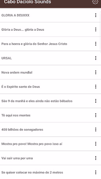 Cabo Daciolo Sounds Screenshot 1 - AppWisp.com Cabo Daciolo Sounds Screenshot 1 - AppWisp.com