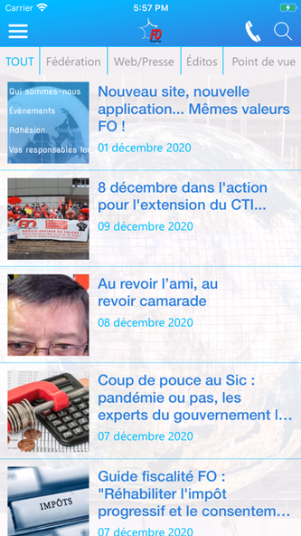 FO Territoriaux Screenshot 2 - AppWisp.com FO Territoriaux Screenshot 2 - AppWisp.com