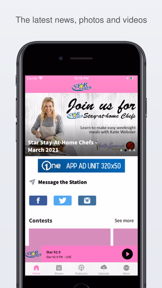 Star 92.9 Screenshot 1 - AppWisp.com Star 92.9 Screenshot 1 - AppWisp.com