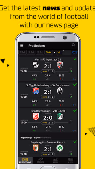 Football Predictions Livescore Screenshot 1 - AppWisp.com Football Predictions Livescore Screenshot 1 - AppWisp.com