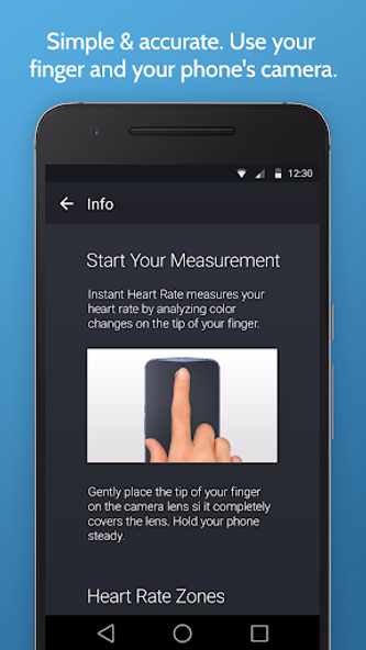 Instant Heart Rate: HR Monitor Screenshot 2 - AppWisp.com Instant Heart Rate: HR Monitor Screenshot 2 - AppWisp.com