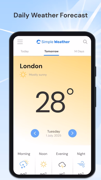 Simple Weather Info Screenshot 3 - AppWisp.com Simple Weather Info Screenshot 3 - AppWisp.com