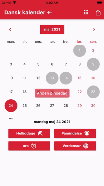 Dansk Kalender 2024 Screenshot 1 - AppWisp.com Dansk Kalender 2024 Screenshot 1 - AppWisp.com