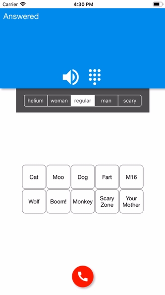Funcall - Voice Changer & Rec Screenshot 3 - AppWisp.com Funcall - Voice Changer & Rec Screenshot 3 - AppWisp.com