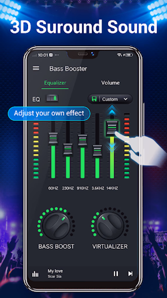 Equalizer- Bass Booster&Volume Screenshot 2 - AppWisp.com Equalizer- Bass Booster&Volume Screenshot 2 - AppWisp.com