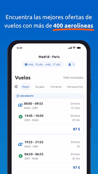 Rumbo: Low Cost Flights Screenshot 2 - AppWisp.com Rumbo: Low Cost Flights Screenshot 2 - AppWisp.com