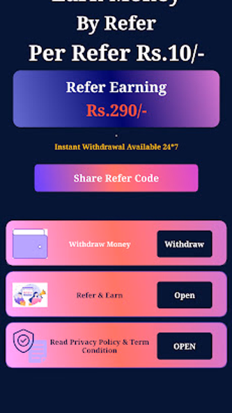 Refer Earn Screenshot 1 - AppWisp.com Refer Earn Screenshot 1 - AppWisp.com