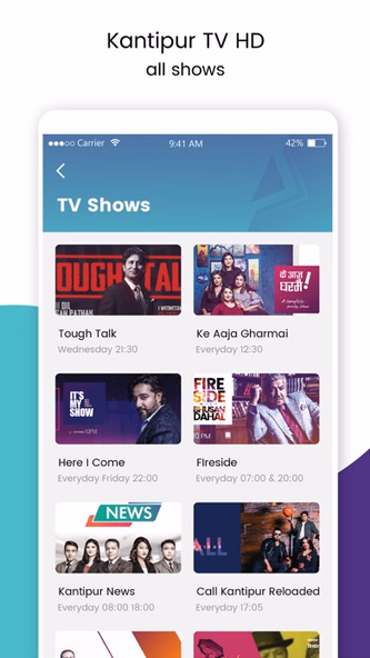 Kantipur TV HD Screenshot 2 - AppWisp.com Kantipur TV HD Screenshot 2 - AppWisp.com