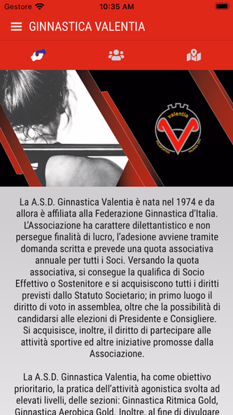 Ginnastica Valentia Screenshot 1 - AppWisp.com Ginnastica Valentia Screenshot 1 - AppWisp.com