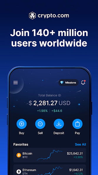 Crypto.com - Buy BTC, CRO, XRP Screenshot 1 - AppWisp.com Crypto.com - Buy BTC, CRO, XRP Screenshot 1 - AppWisp.com