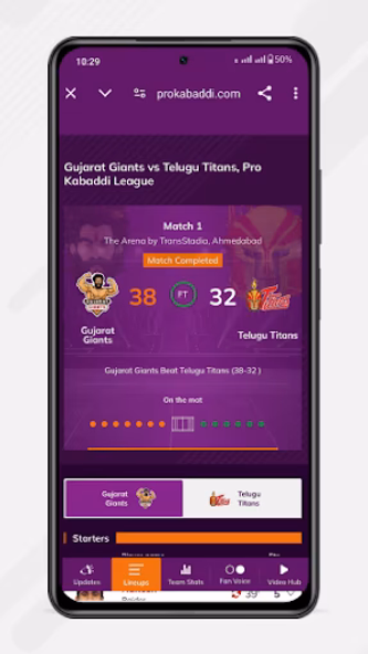 Pro Kabaddi Official App Screenshot 3 - AppWisp.com Pro Kabaddi Official App Screenshot 3 - AppWisp.com