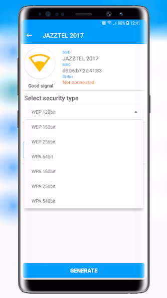 Wifi Password Key Generator Screenshot 4 - AppWisp.com Wifi Password Key Generator Screenshot 4 - AppWisp.com