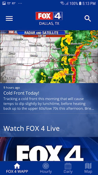 FOX 4 Dallas-Fort Worth: Weath Screenshot 1 - AppWisp.com FOX 4 Dallas-Fort Worth: Weath Screenshot 1 - AppWisp.com