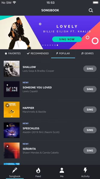 Sing by Stingray Screenshot 3 - AppWisp.com Sing by Stingray Screenshot 3 - AppWisp.com