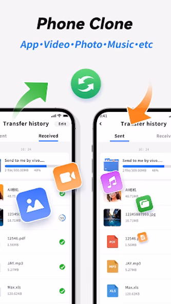 Phone Clone: Transfer Content Screenshot 1 - AppWisp.com