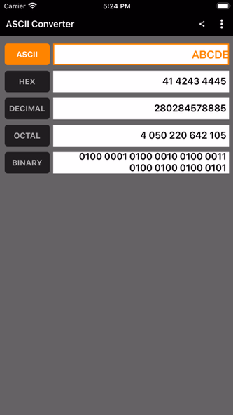 ASCII Converter Screenshot 3 - AppWisp.com ASCII Converter Screenshot 3 - AppWisp.com