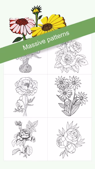 Flowers Coloring Books Screenshot 1 - AppWisp.com Flowers Coloring Books Screenshot 1 - AppWisp.com