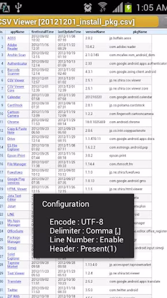 CSV Viewer Screenshot 1 - AppWisp.com CSV Viewer Screenshot 1 - AppWisp.com