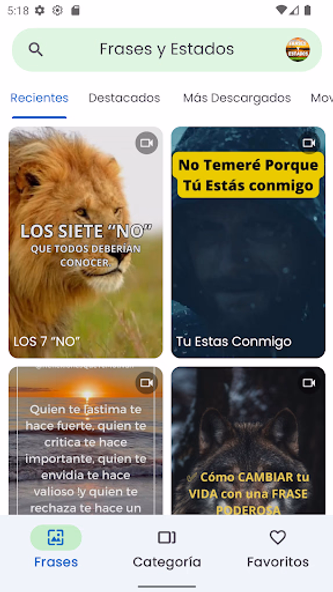 Frases y Estados Para Motivar Screenshot 1 - AppWisp.com