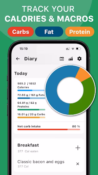 Keto Diet Tracker-Carb Counter Screenshot 1 - AppWisp.com Keto Diet Tracker-Carb Counter Screenshot 1 - AppWisp.com