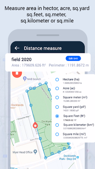 GPS Area Measure On Map Screenshot 2 - AppWisp.com GPS Area Measure On Map Screenshot 2 - AppWisp.com