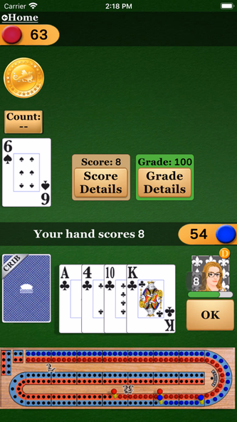 Cribbage Pro Screenshot 2 - AppWisp.com Cribbage Pro Screenshot 2 - AppWisp.com