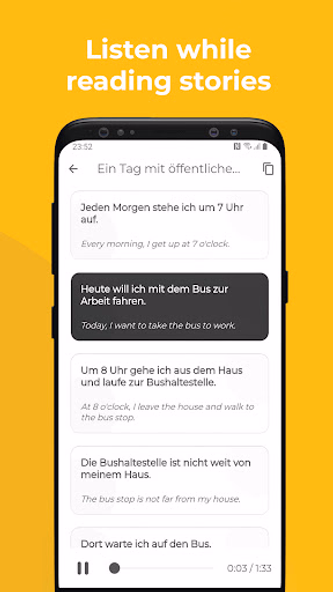 Learn German: Read and Listen Screenshot 3 - AppWisp.com Learn German: Read and Listen Screenshot 3 - AppWisp.com