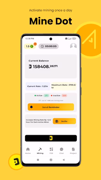 Dotchain : Mine Crypto Blocks Screenshot 2 - AppWisp.com Dotchain : Mine Crypto Blocks Screenshot 2 - AppWisp.com