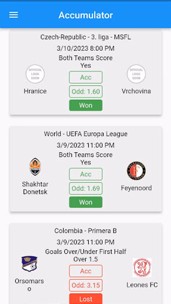 CORRECT SCORE 100% Screenshot 3 - AppWisp.com CORRECT SCORE 100% Screenshot 3 - AppWisp.com