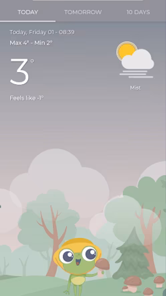 TheFrog: Weather app Screenshot 1 - AppWisp.com TheFrog: Weather app Screenshot 1 - AppWisp.com