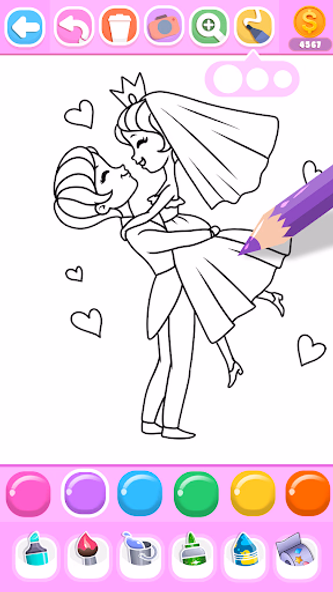 Princess Wedding Coloring Game Screenshot 3 - AppWisp.com Princess Wedding Coloring Game Screenshot 3 - AppWisp.com