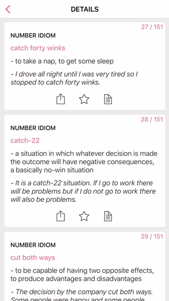 Legal Number idioms in English Screenshot 1 - AppWisp.com Legal Number idioms in English Screenshot 1 - AppWisp.com