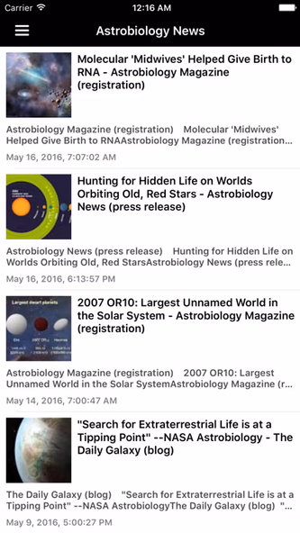 Astronomy & Space News Screenshot 2 - AppWisp.com Astronomy & Space News Screenshot 2 - AppWisp.com
