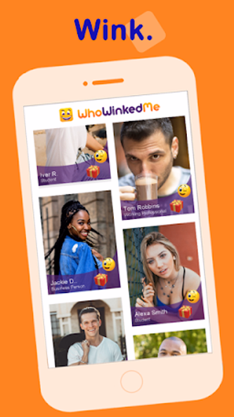 Who Winked Me - Wink Chat Meet Screenshot 1 - AppWisp.com Who Winked Me - Wink Chat Meet Screenshot 1 - AppWisp.com